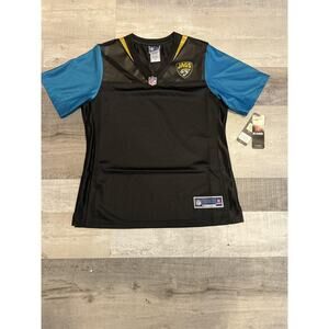 Jacksonville Jaguars Jersey Womens Medium Black Teal NFL Football Pro Line Shirt
